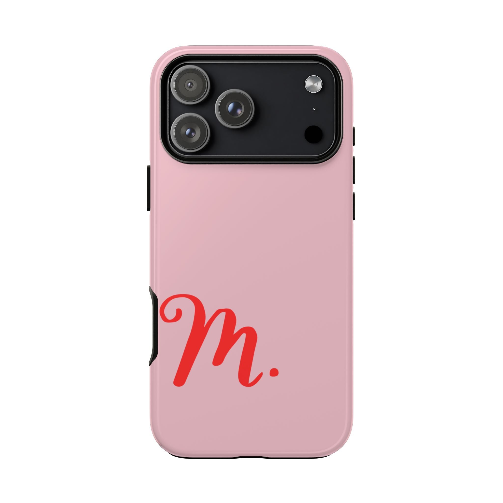 PERSONALIZED NAME CUSTOM RED INITIAL PHONE CASE