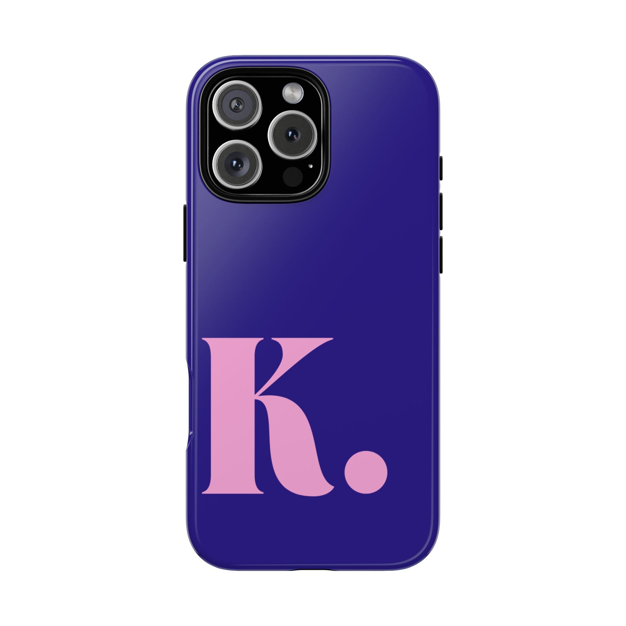 PERSONALIZED NAME CUSTOM ROYAL BLUE INITIAL PHONE CASE