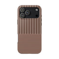 PARLOR STRIPES BROWN PHONE CASE