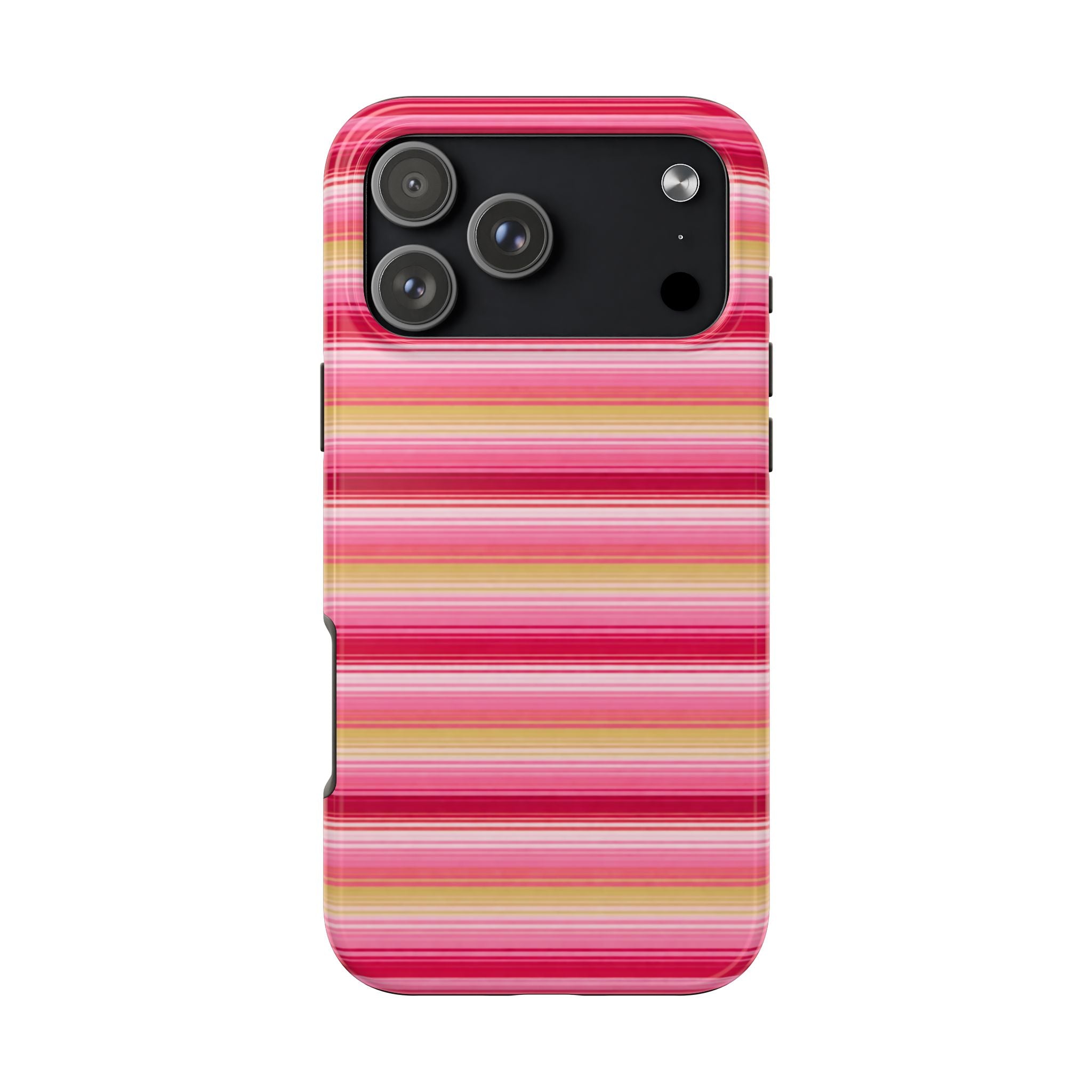 STRAWBERRY LEMONADE STRIPES PHONE CASE