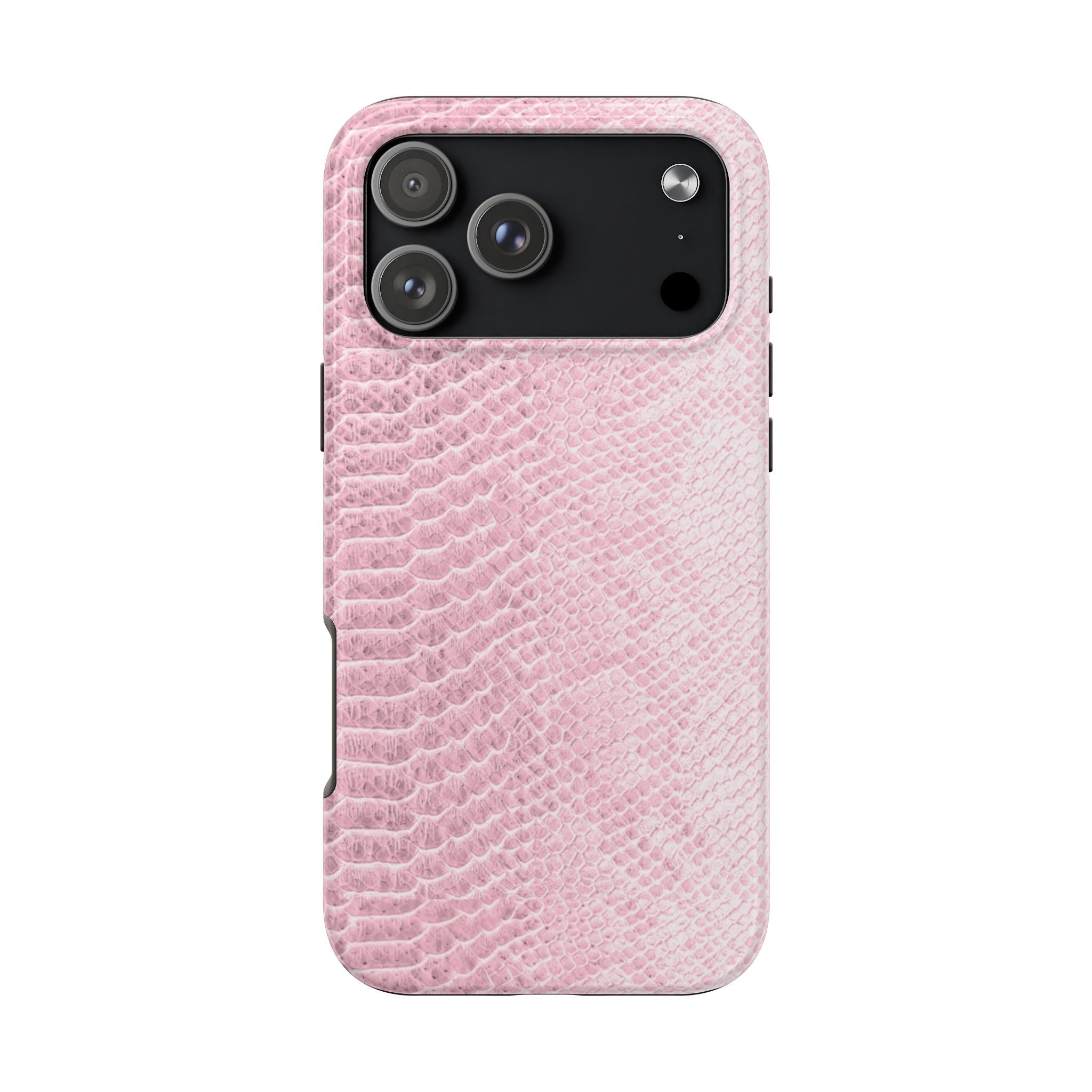 BABY PINK PYTHON SNAKE PRINT PHONE CASE