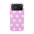 POSIE PINK POLKA DOTS PHONE CASE