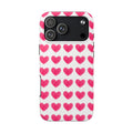 RED HEARTS PHONE CASE