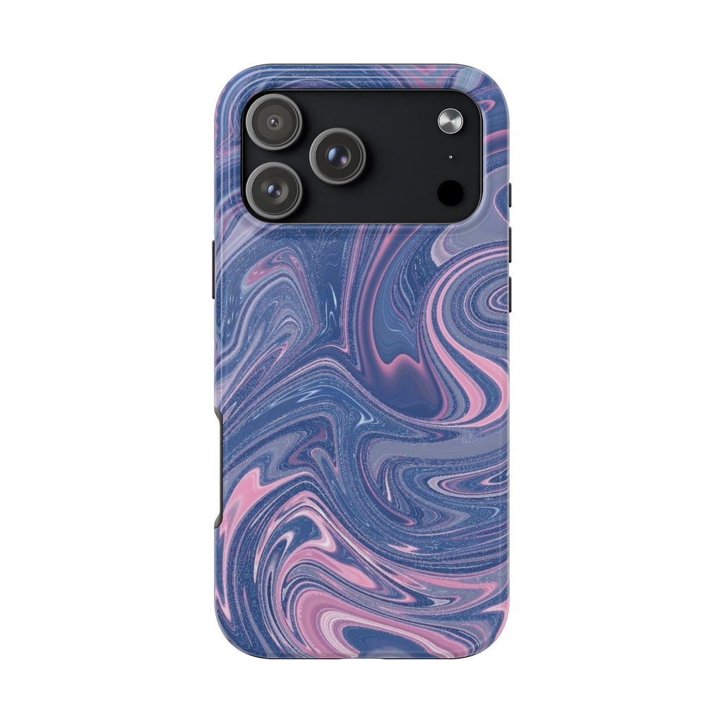 PINK & BLUE SWIRL PHONE CASE