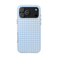 BLUE GINGHAM PHONE CASE