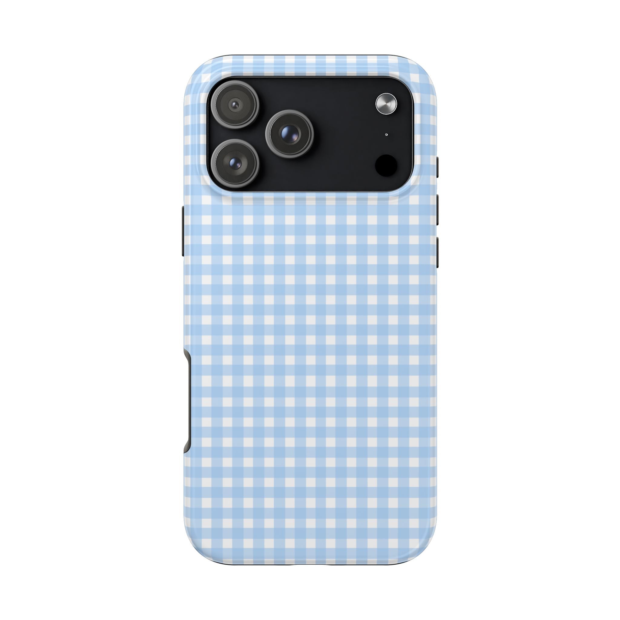 BLUE GINGHAM PHONE CASE