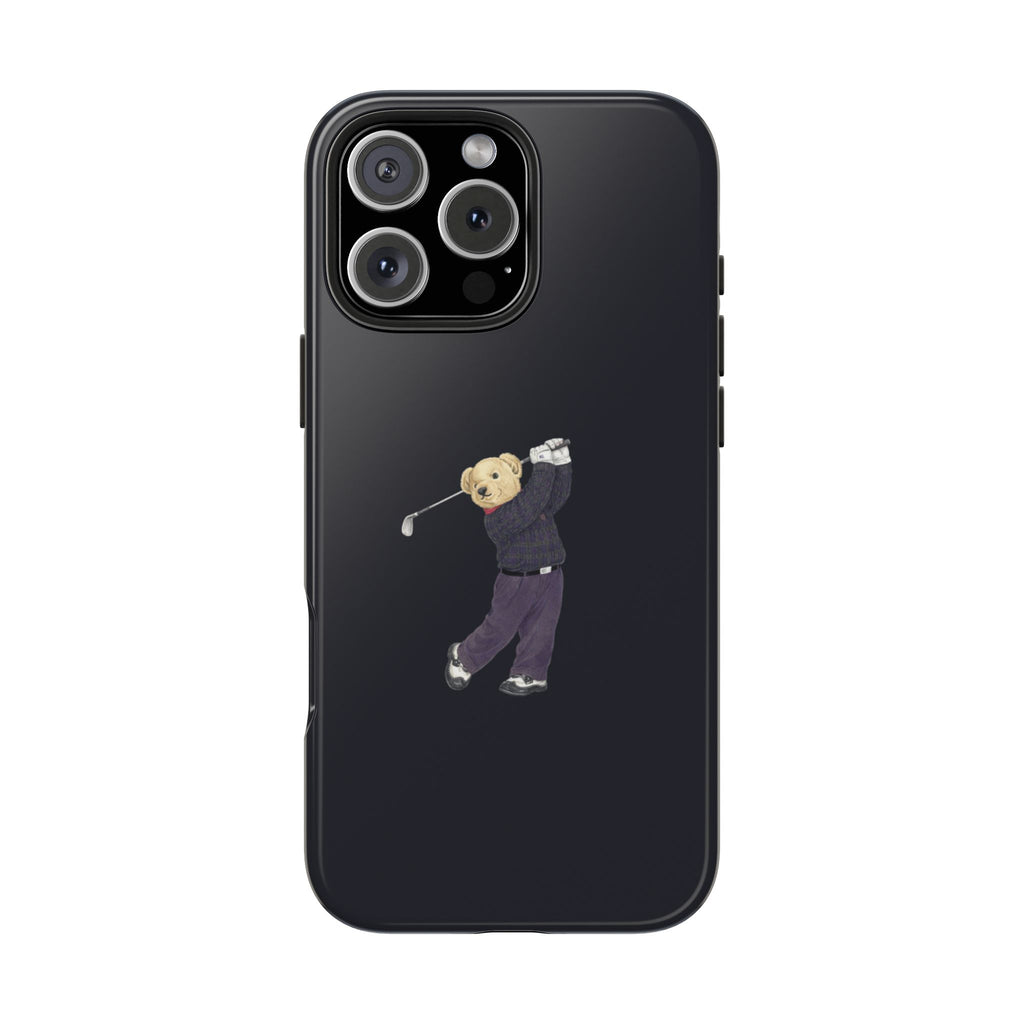 FADED BLACK RL TEDDY BEAR GOLF PHONE CASE