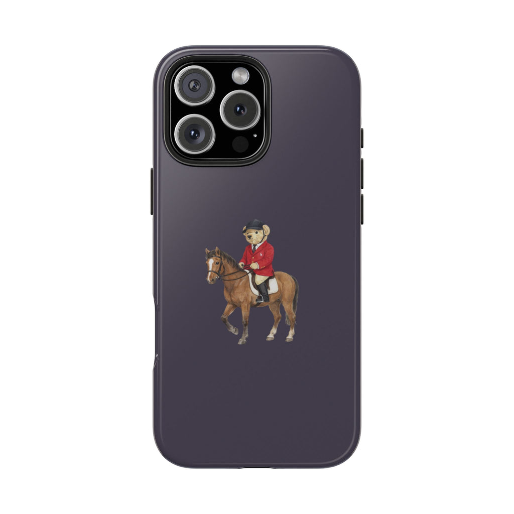 STORM BLUE RL TEDDY BEAR SADDLED UP PHONE CASE
