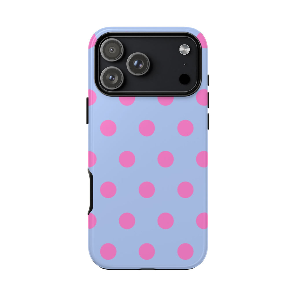 BLUEBELL POLKA DOTS PHONE CASE
