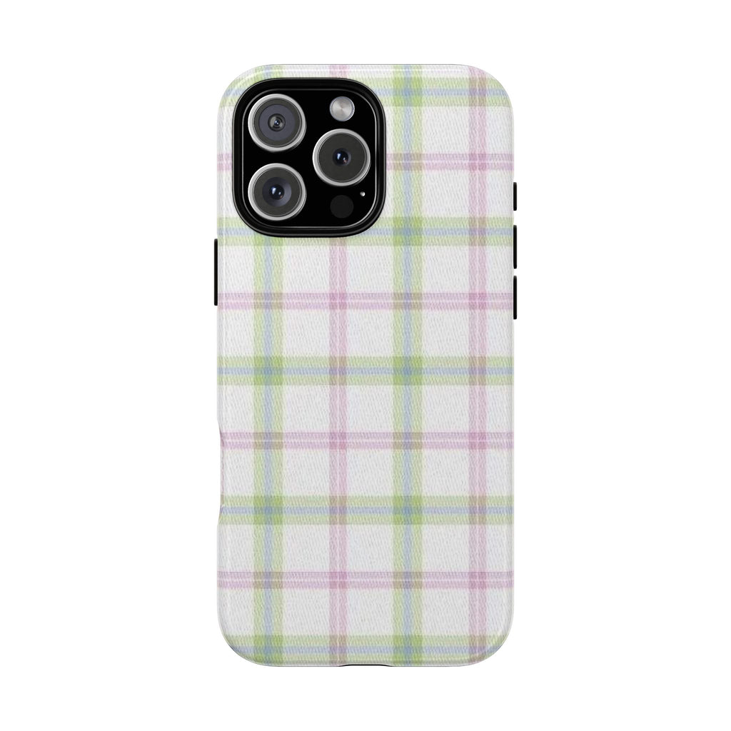 MATCHA PLAID PHONE CASE