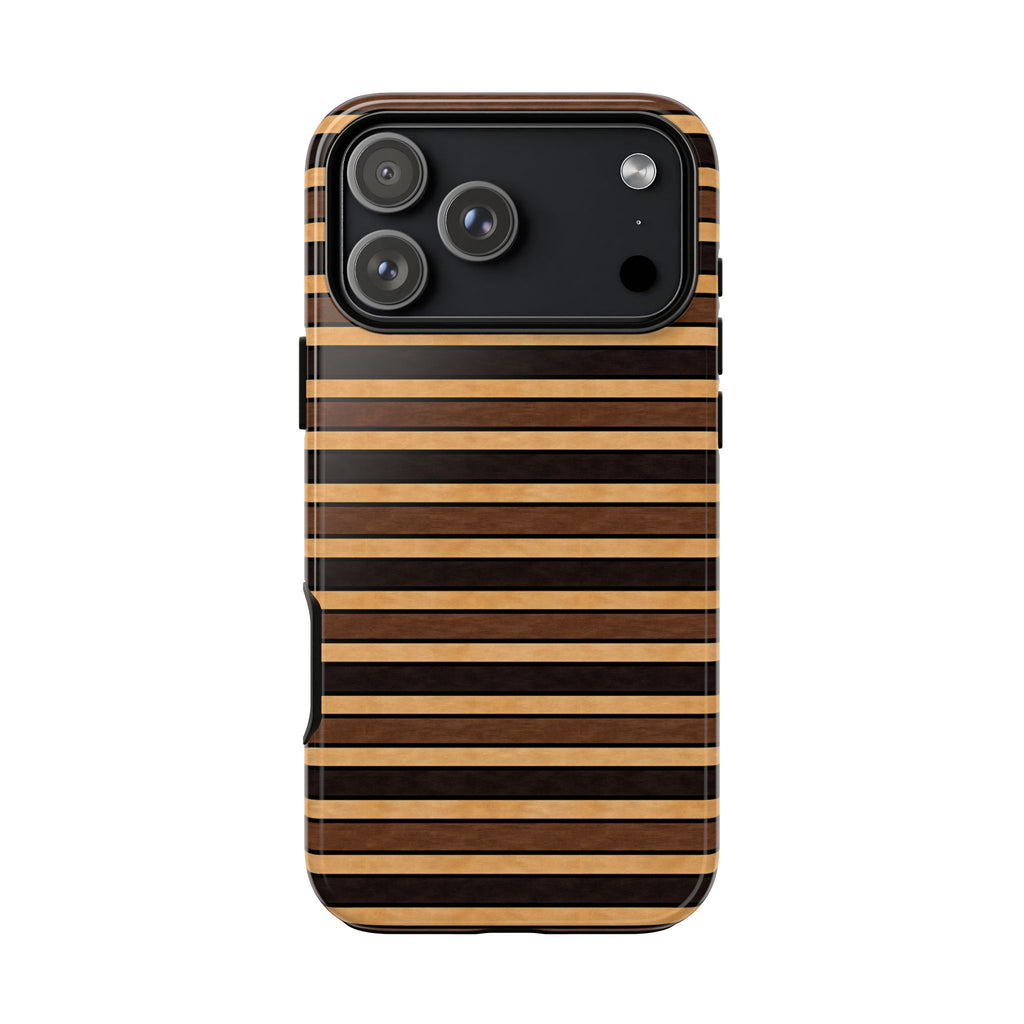 CAFÉ NOIR STRIPES PHONE CASE