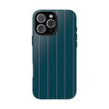 TEAL & PINK MINIMALIST STRIPES PHONE CASE