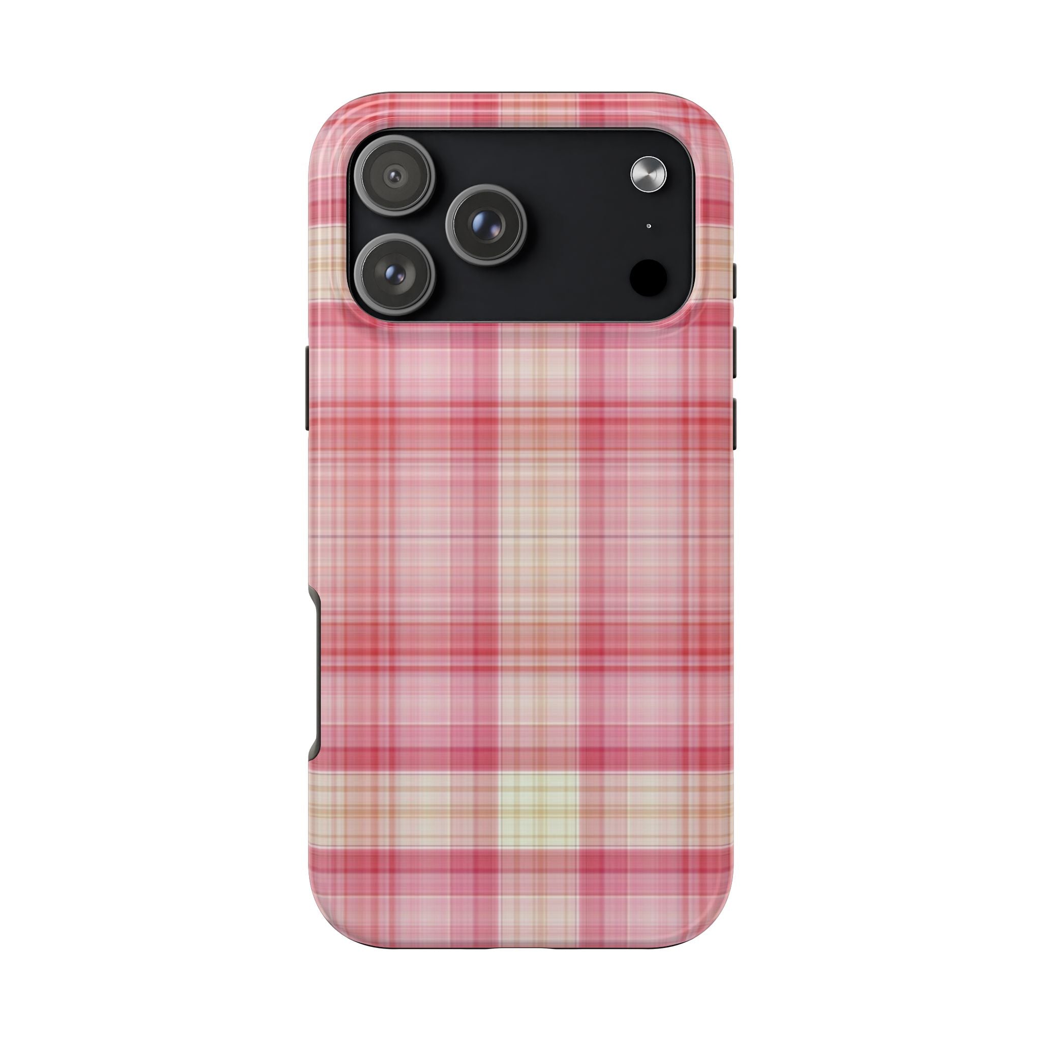 STRAWBERRY VANILLA PLAID PHONE CASE