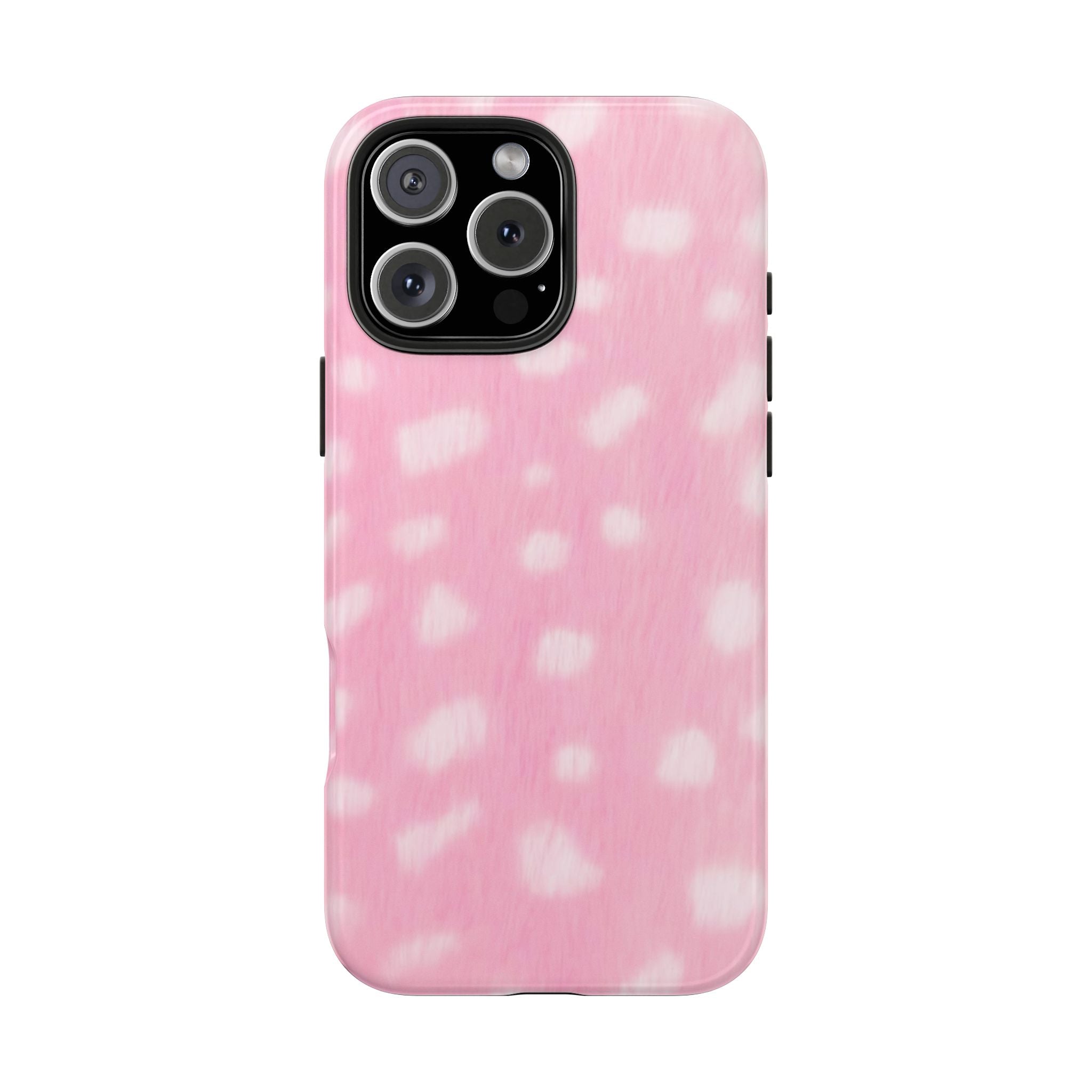 BABY PINK COQUETTE FAWN FUR BAMBI PHONE CASE