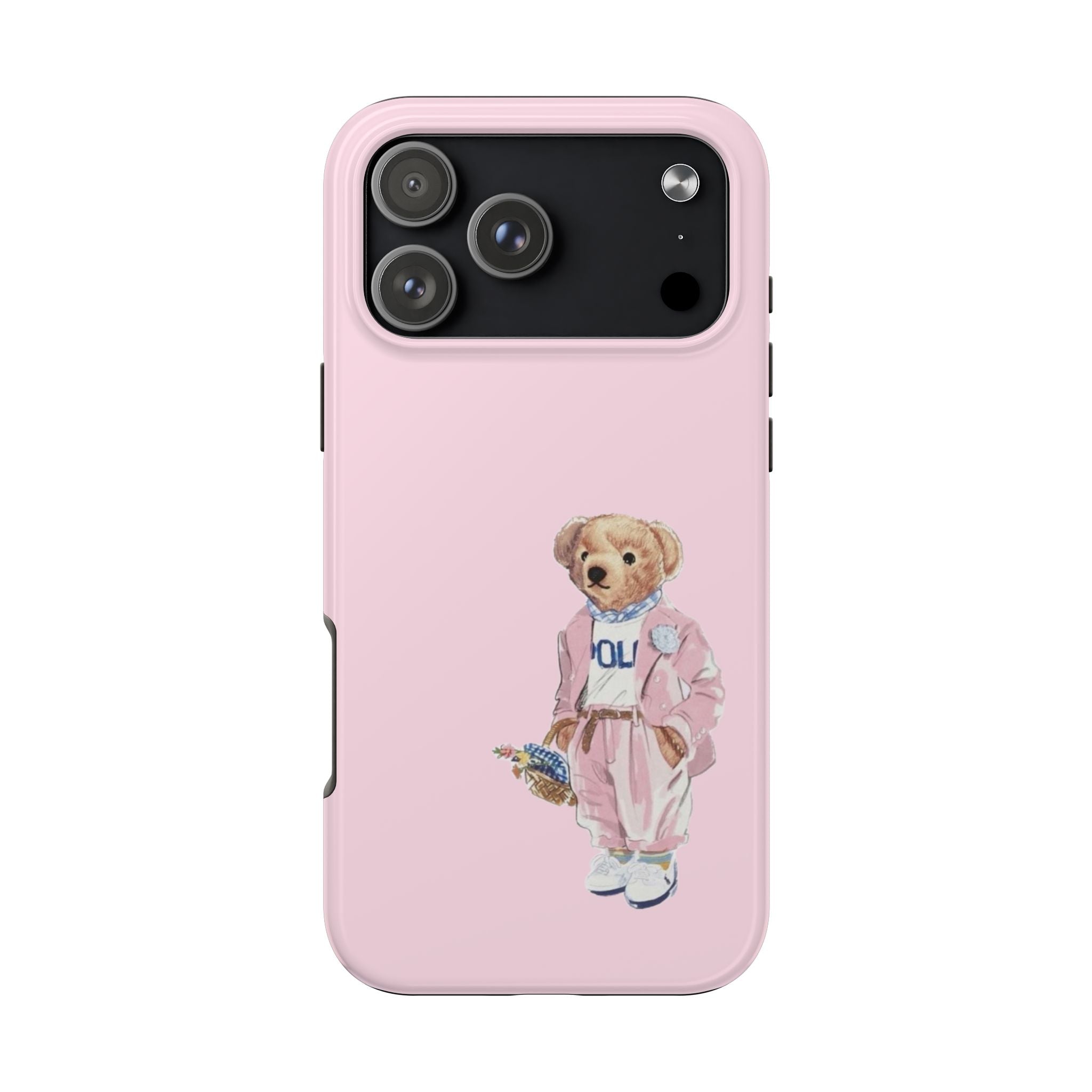 PINK GIRL RL TEDDY BEAR POLO PHONE CASE