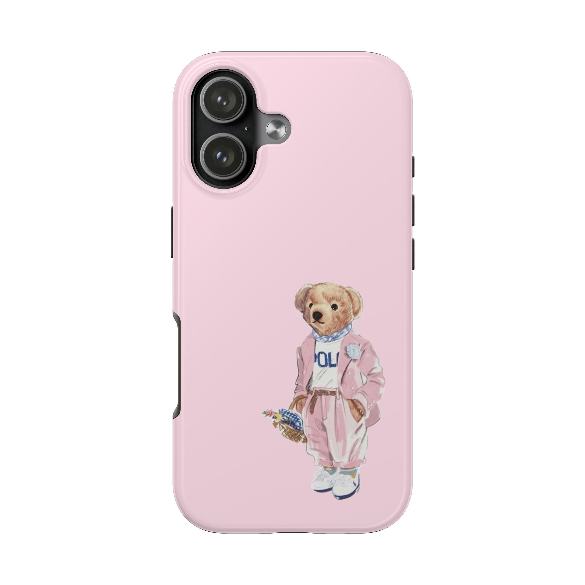 PINK GIRL RL TEDDY BEAR POLO PHONE CASE