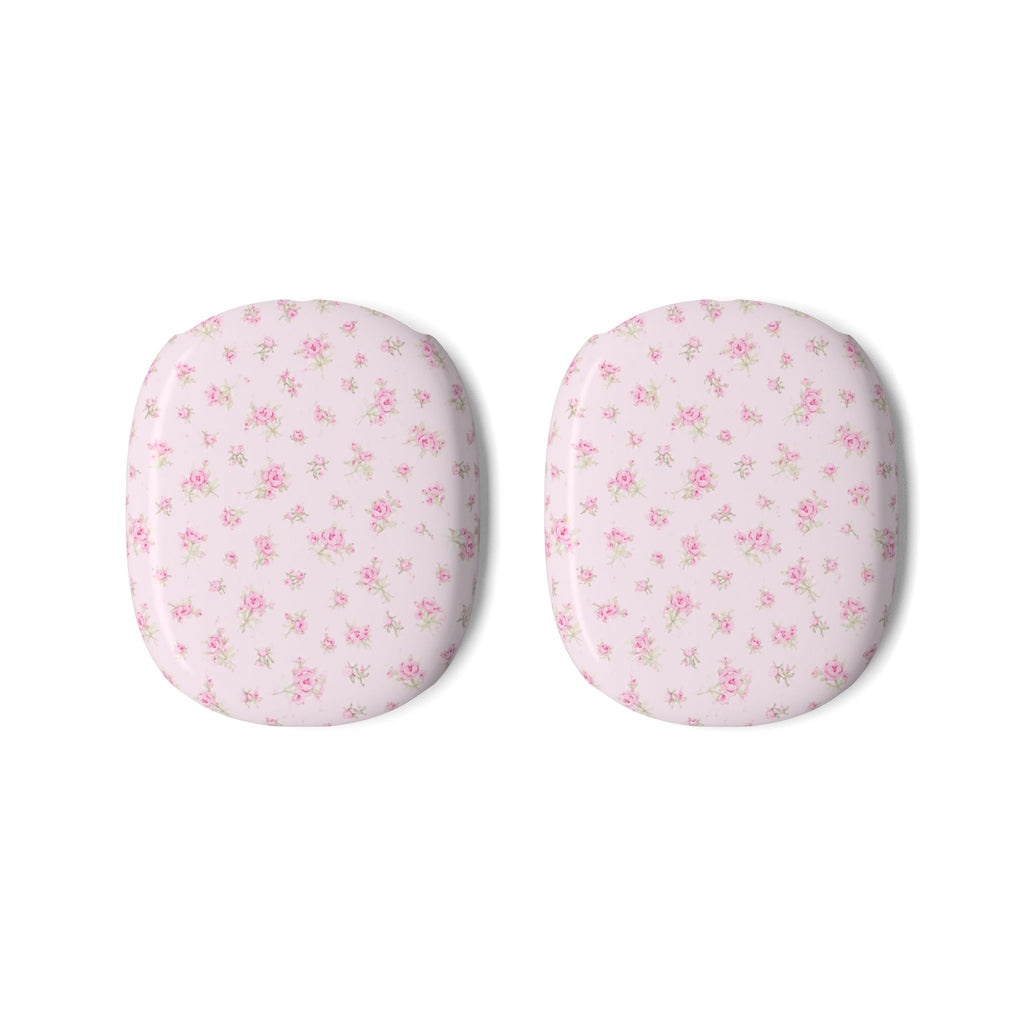 AirPods Max case covers in baby pink with small floral pattern