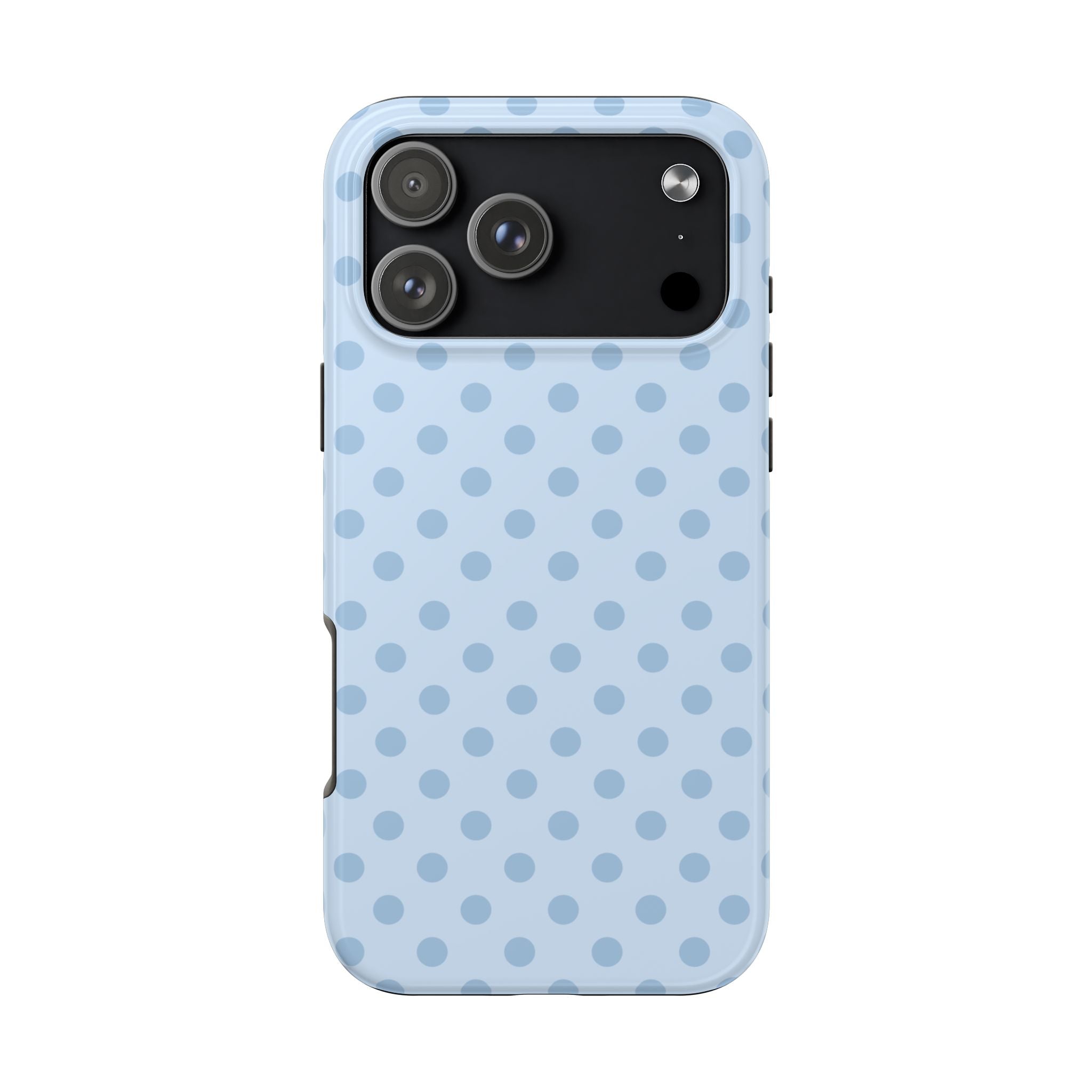 BABY BLUE POLKA DOTS PHONE CASE