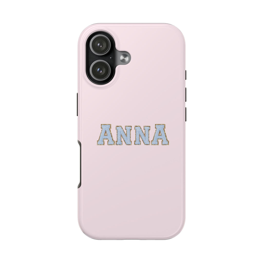 PERSONALIZED PINK & BLUE CUSTOM NAME PHONE CASE