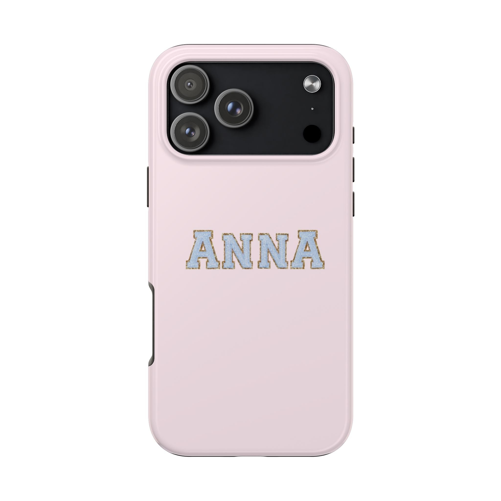 PERSONALIZED PINK & BLUE CUSTOM NAME PHONE CASE