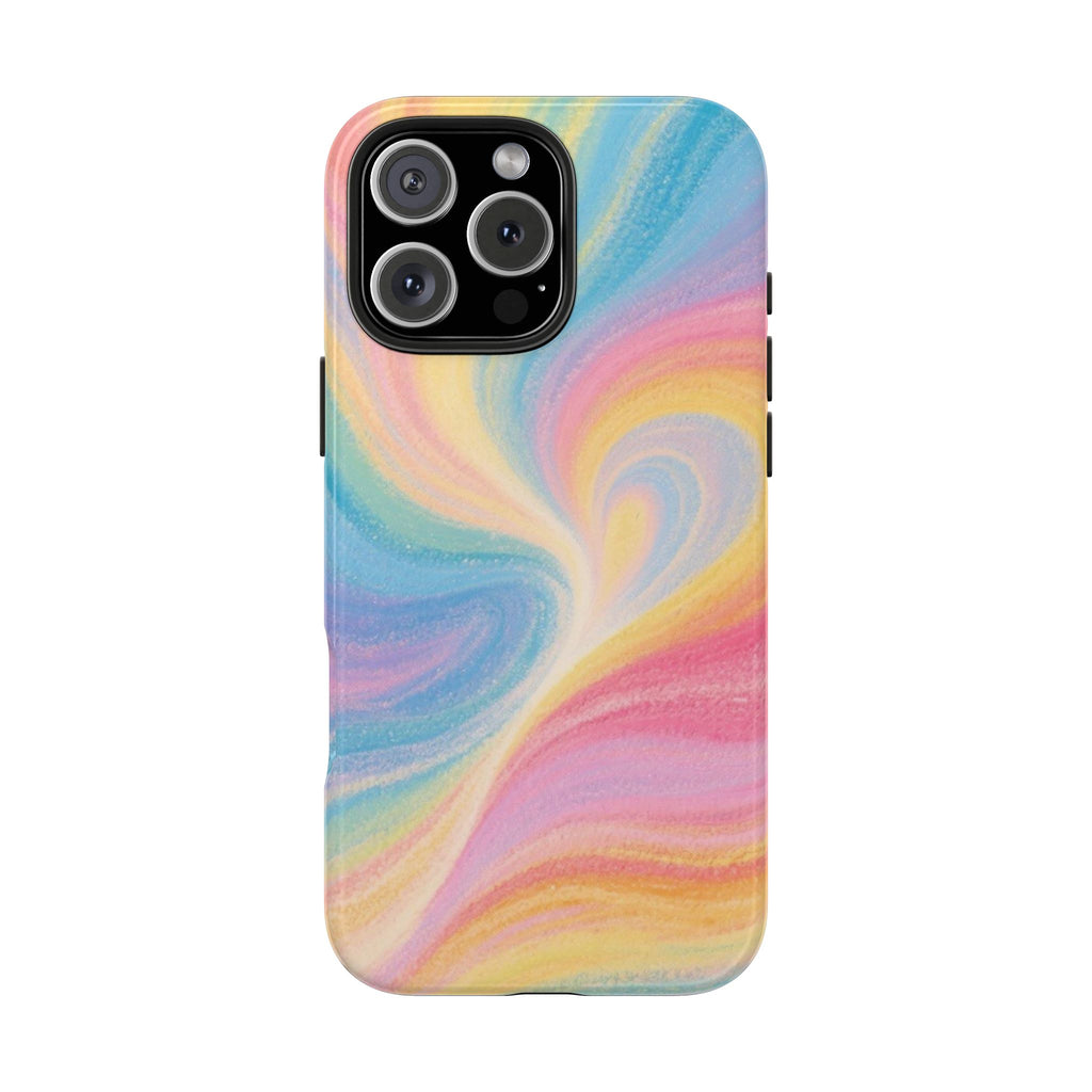 RAINBOW AURORA SWIRL PHONE CASE