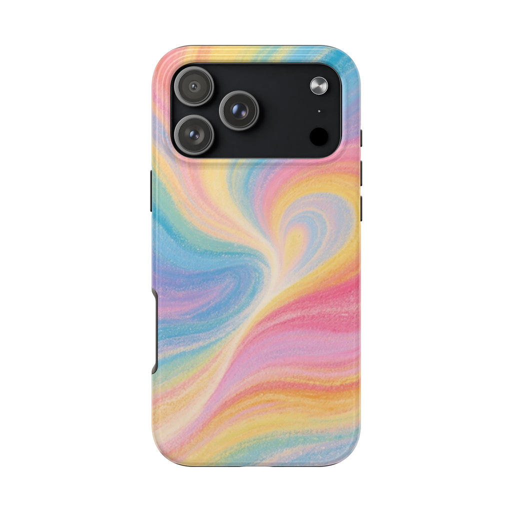 RAINBOW AURORA SWIRL PHONE CASE