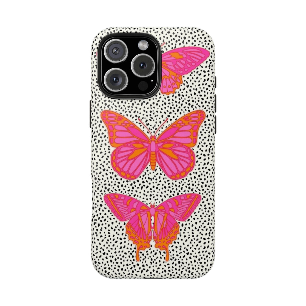 DOTS & BUTTERFLIES PHONE CASE