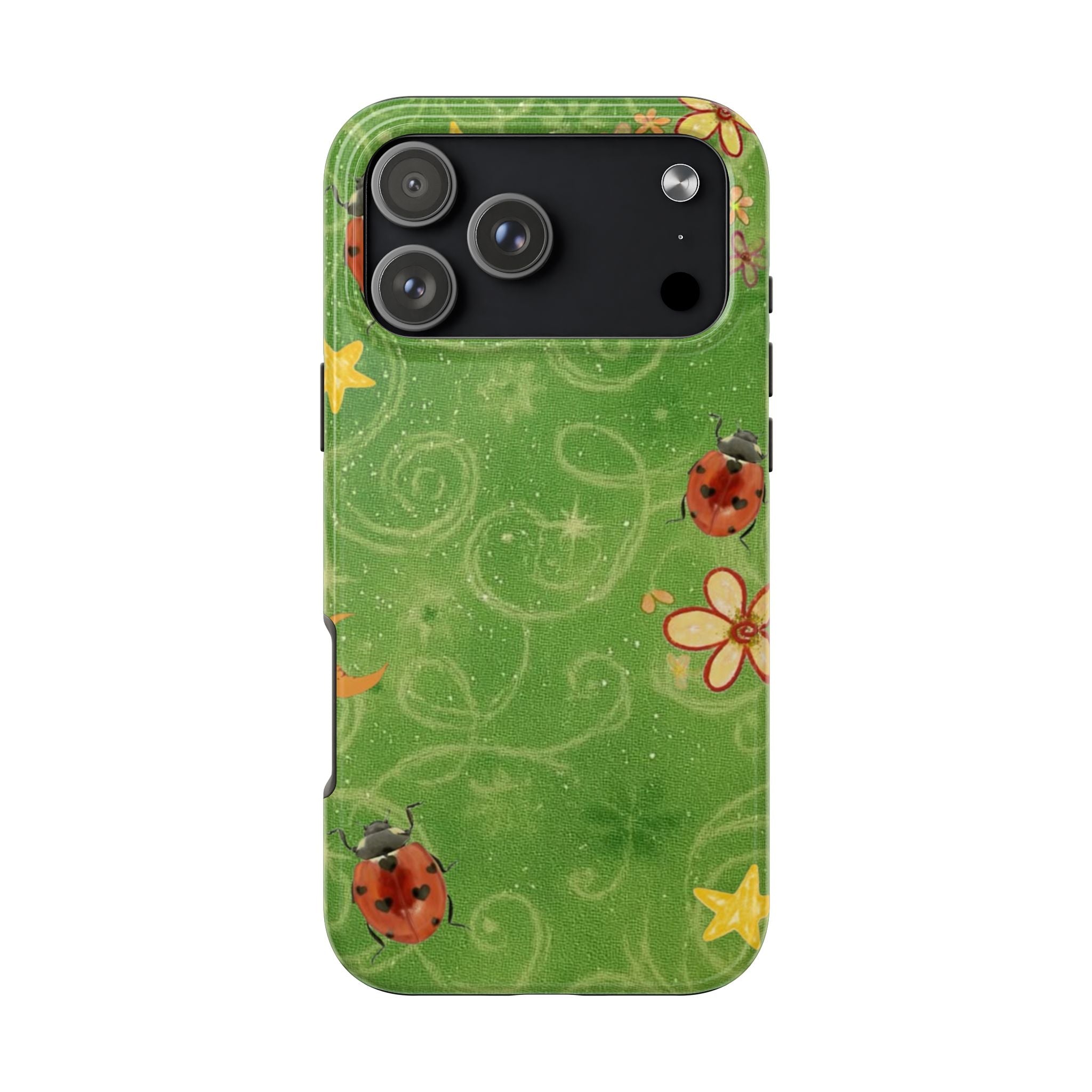 GREEN PIXIE LADYBUG WHIMSY PHONE CASE