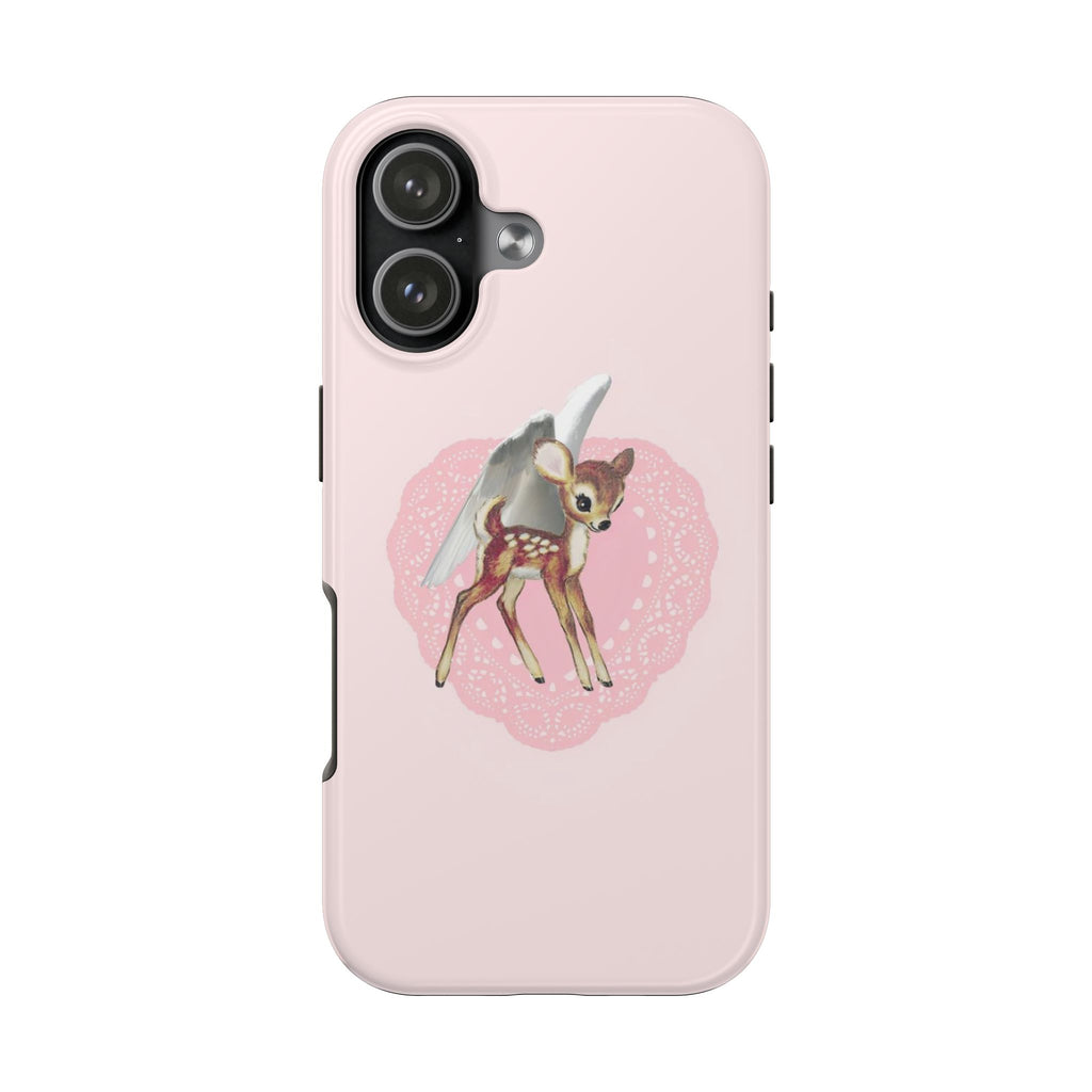 PINK ANGEL BAMBI DEER PHONE CASE