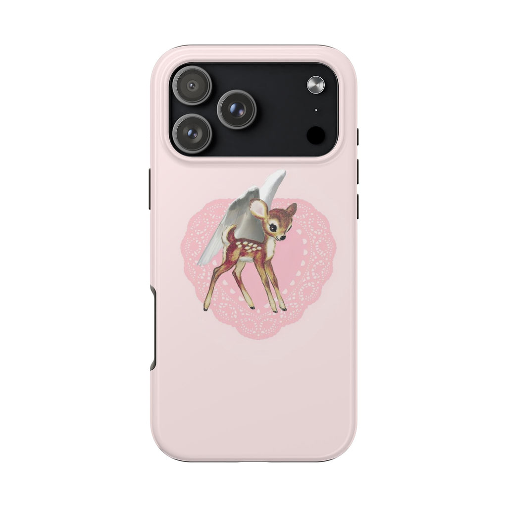 PINK ANGEL BAMBI DEER PHONE CASE