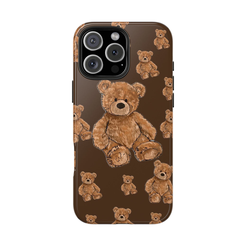 BROWN MULTI TEDDY BEARS PHONE CASE