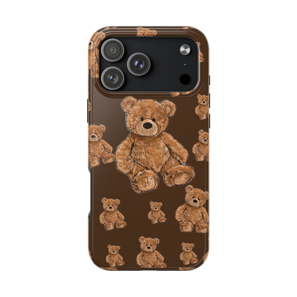 BROWN MULTI TEDDY BEARS PHONE CASE