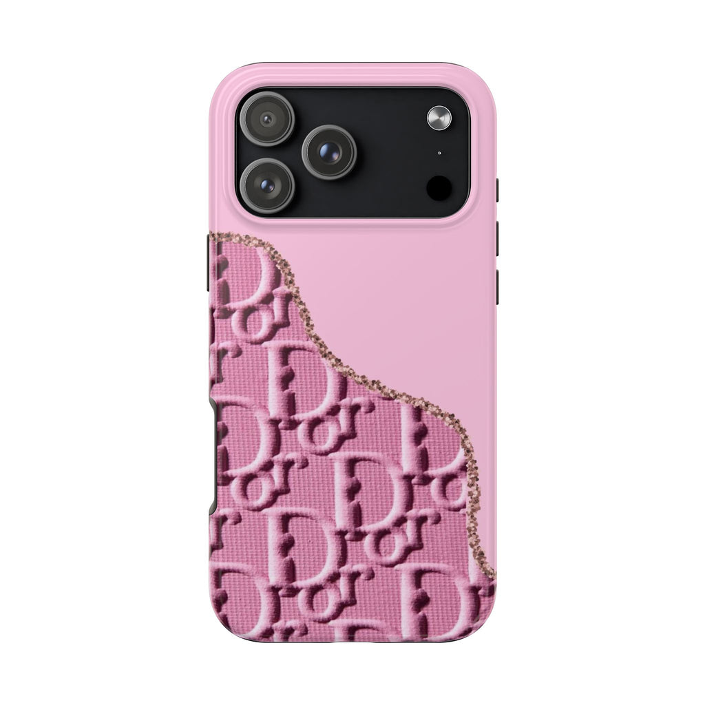PINK DIOR DRIP PHONE CASE