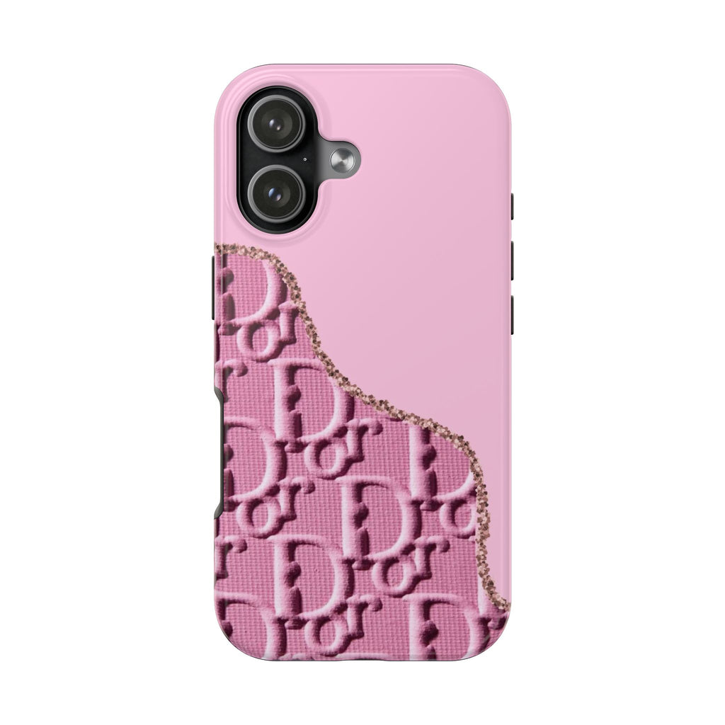 PINK DIOR DRIP PHONE CASE