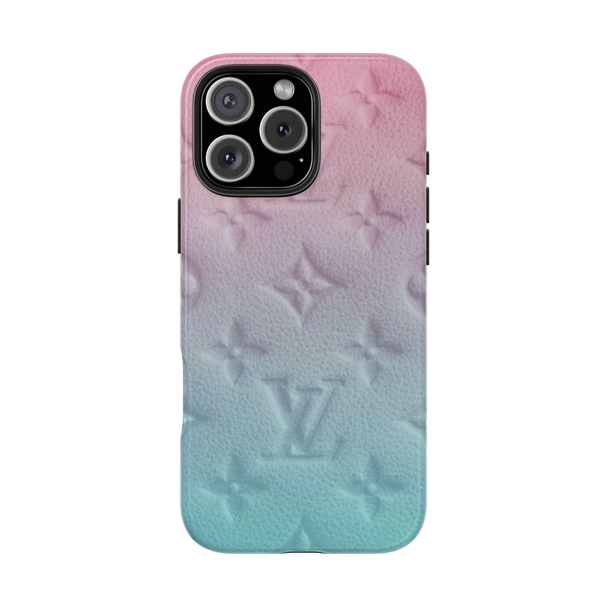 COTTON CANDY CLOUD GRADIENT LV PHONE CASE