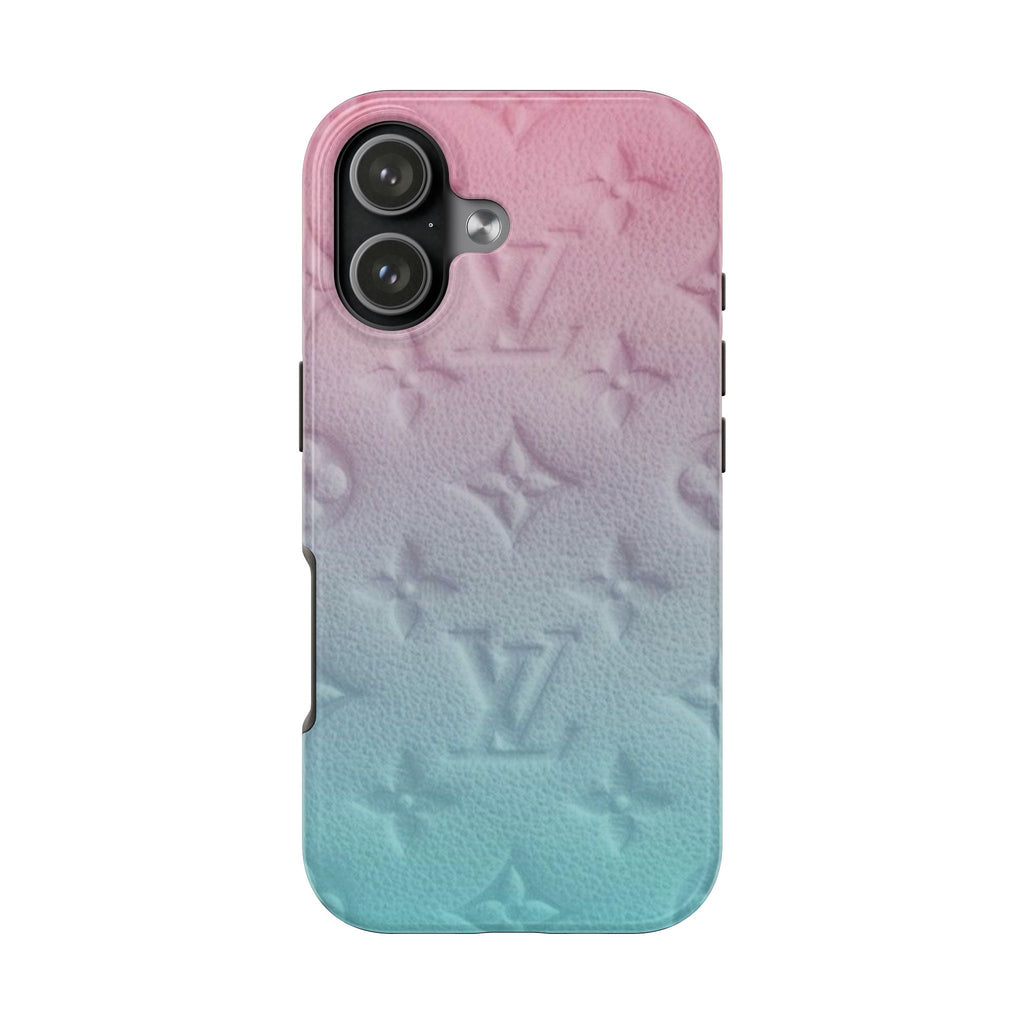 COTTON CANDY CLOUD GRADIENT LV PHONE CASE
