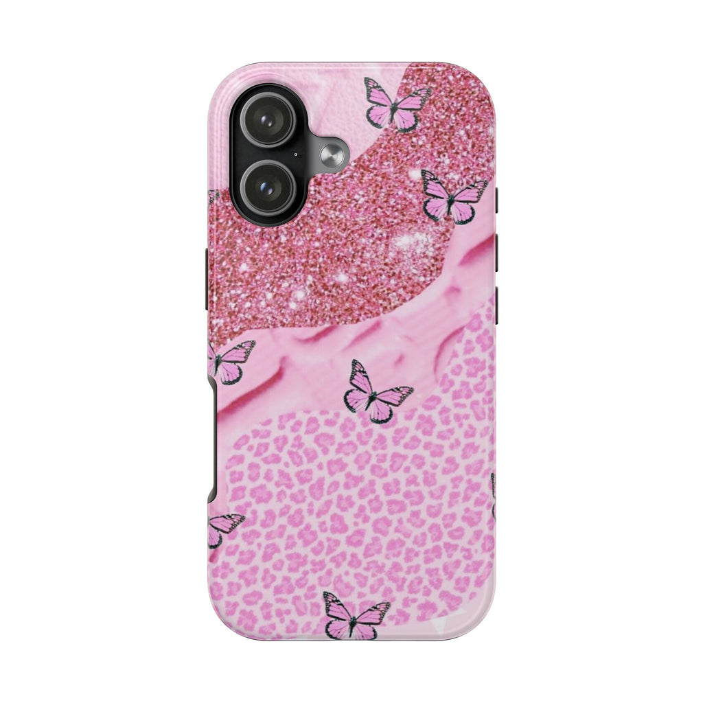 PINK MAGIC BUTTERFLIES PHONE CASE