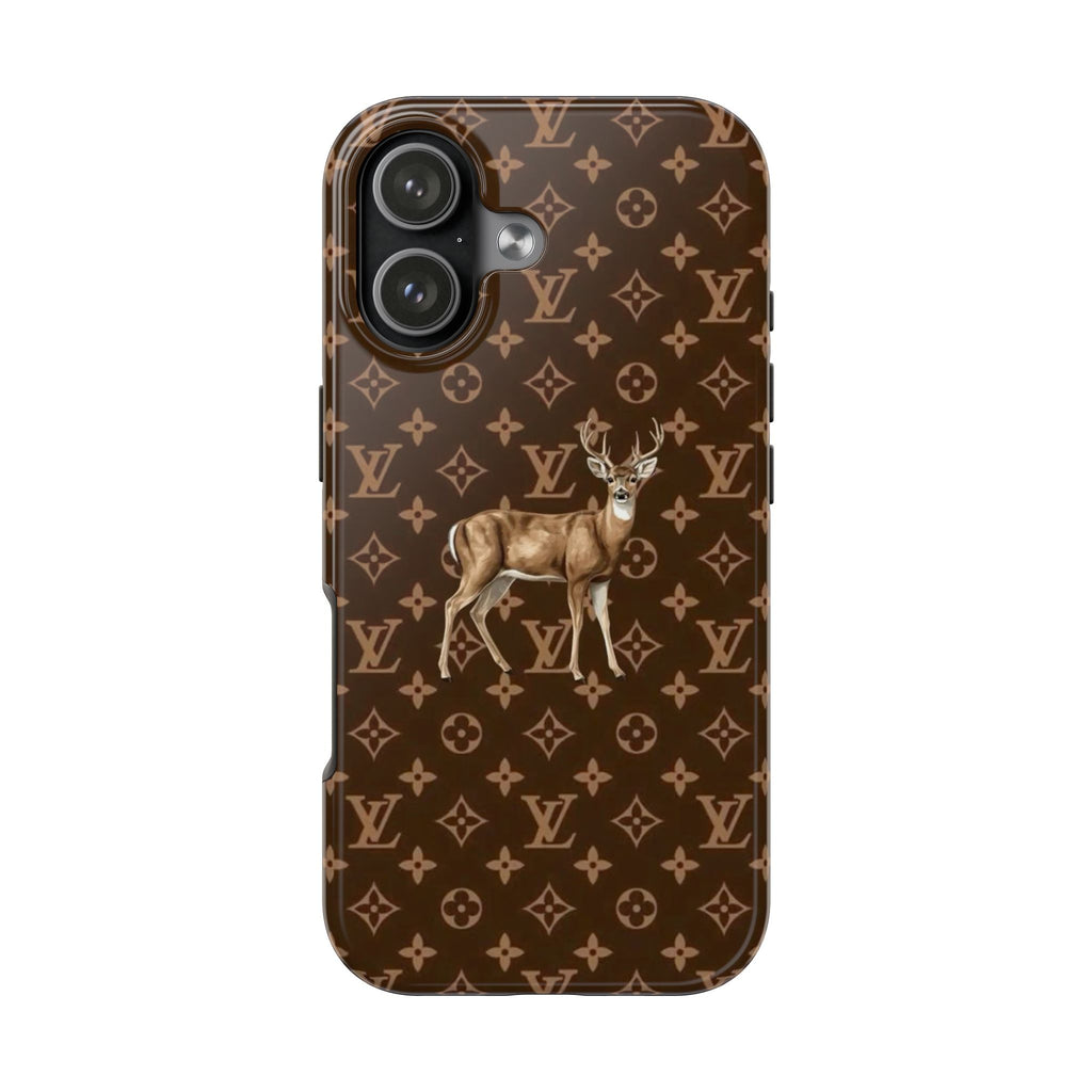 BROWN LV DEER PHONE CASE