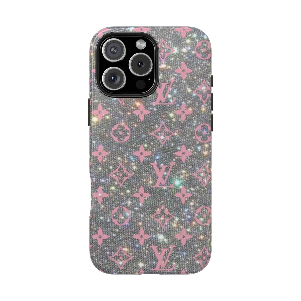 SEQUINS LV PHONE CASE