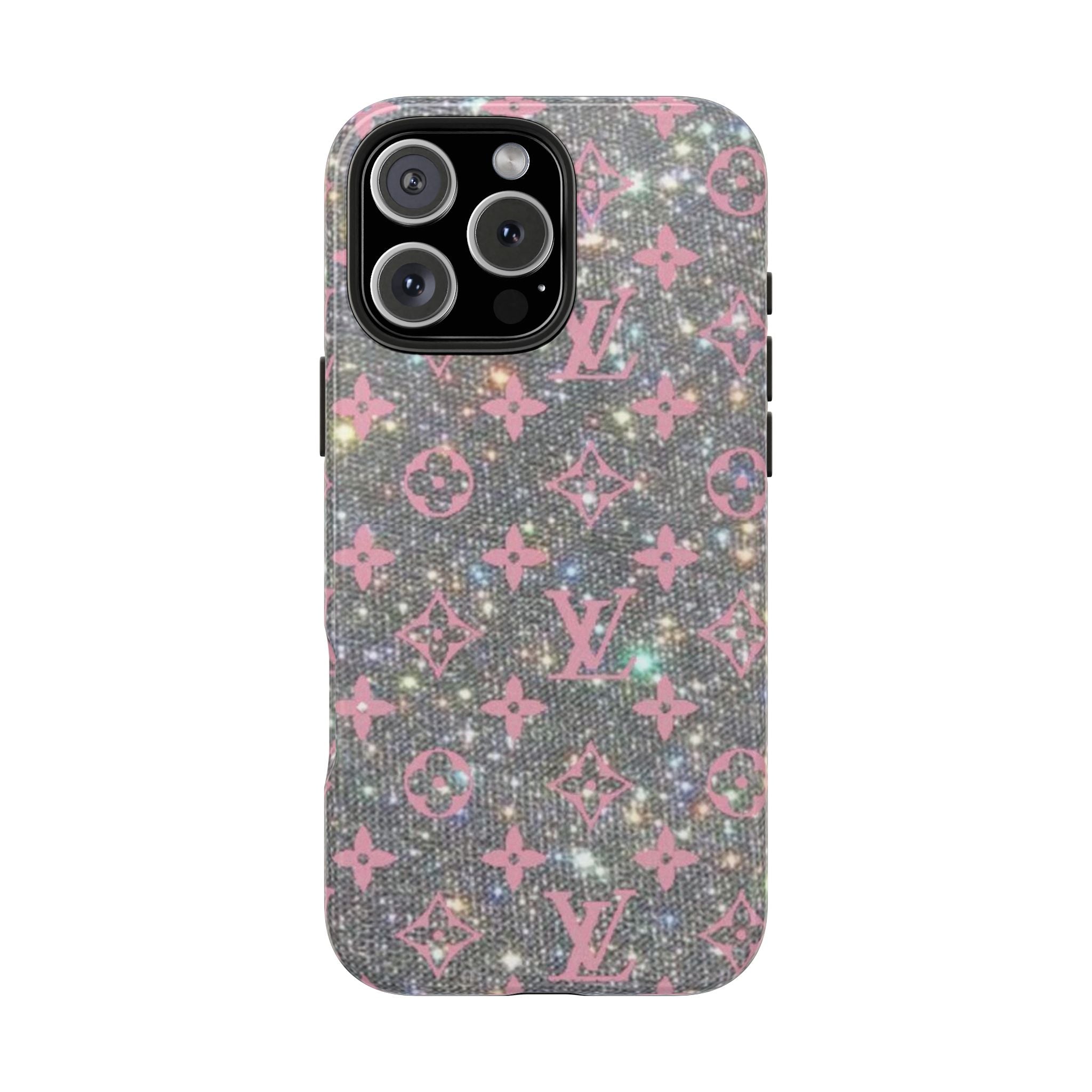 SEQUINS LV PHONE CASE