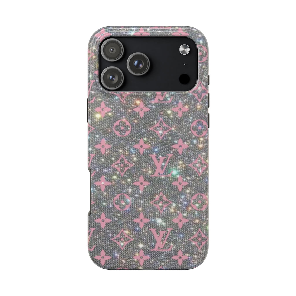 SEQUINS LV PHONE CASE