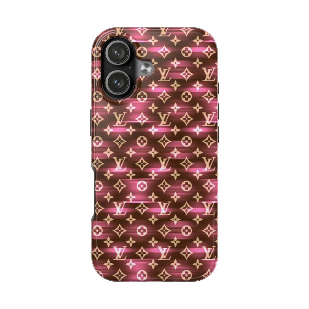PINK GLOW LV PHONE CASE