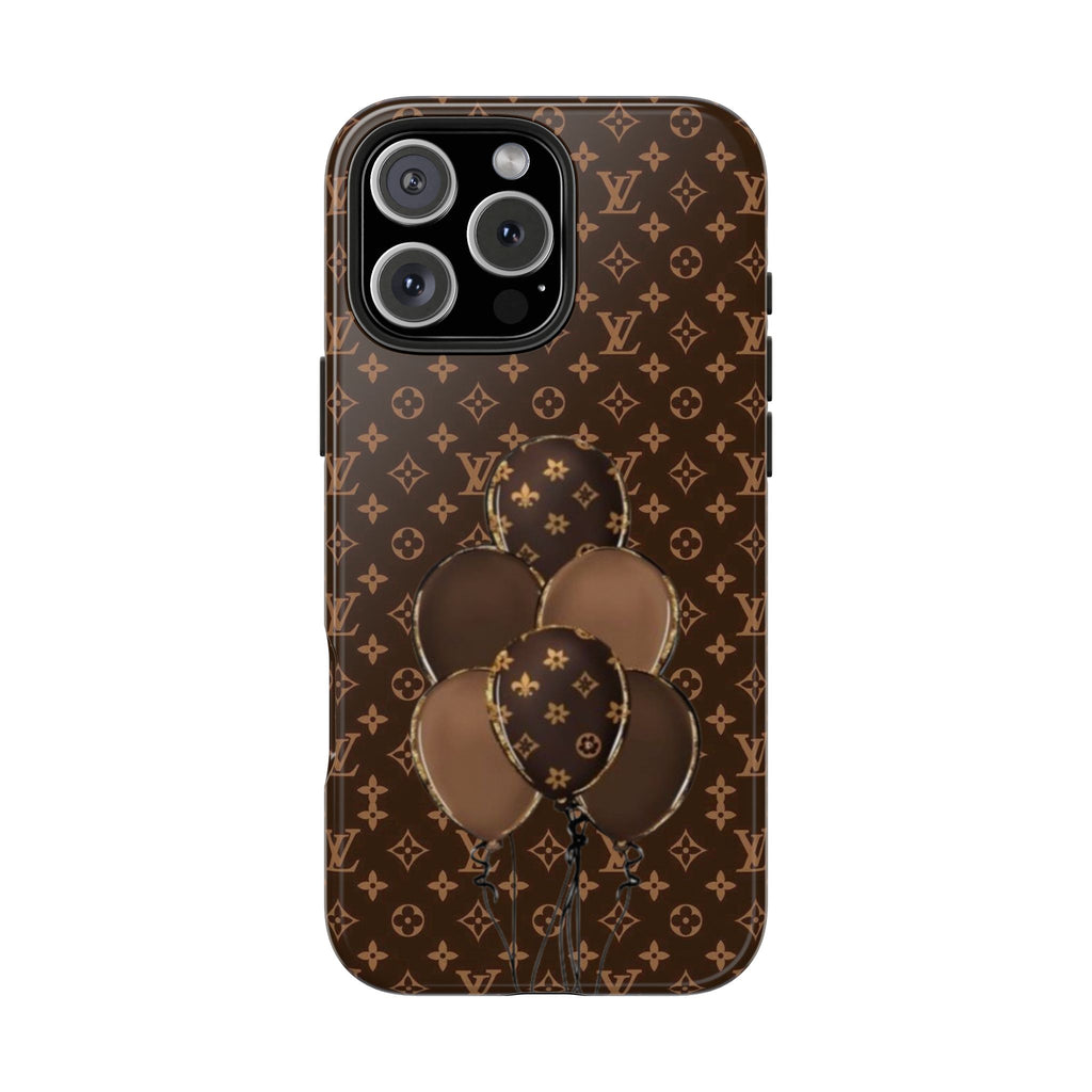 BROWN LV BALLOONS PHONE CASE