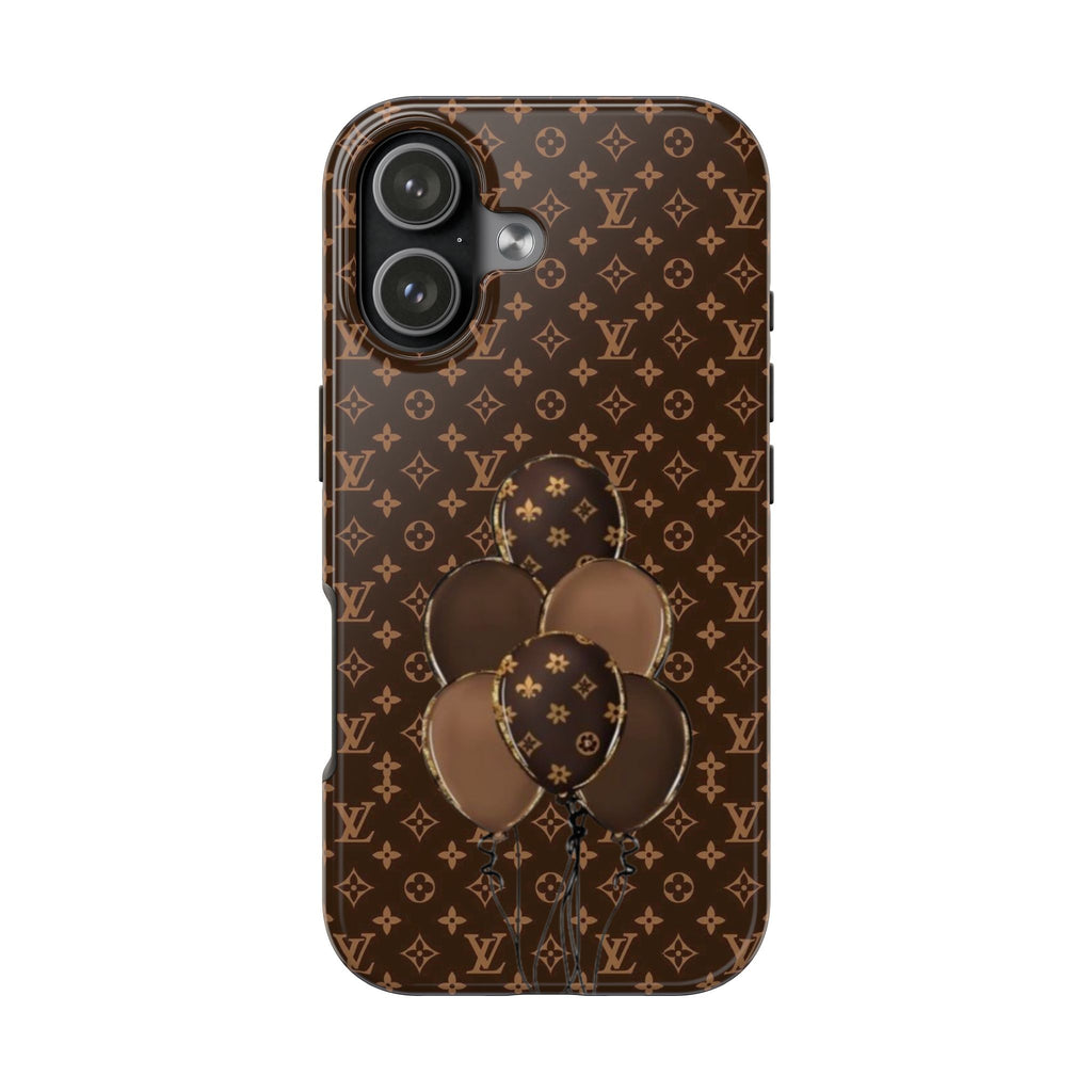 BROWN LV BALLOONS PHONE CASE
