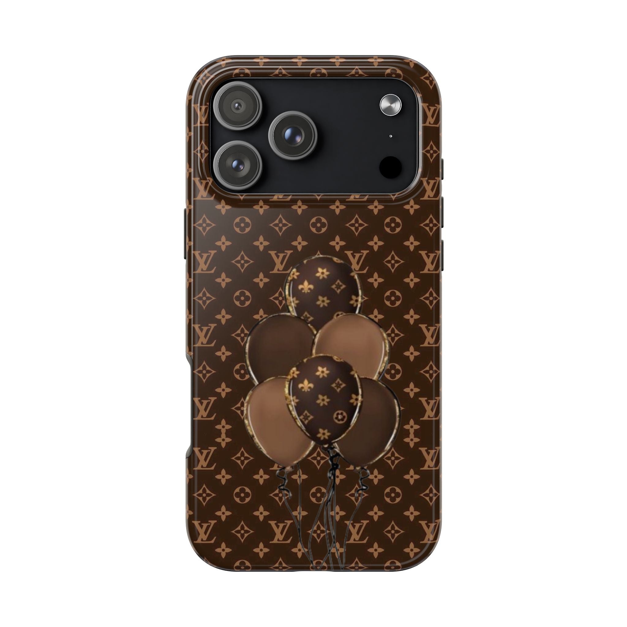 BROWN LV BALLOONS PHONE CASE