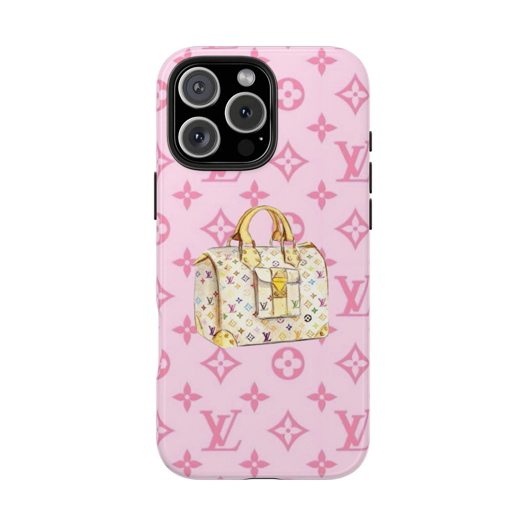 PINK LV MULTICOLOR PHONE CASE