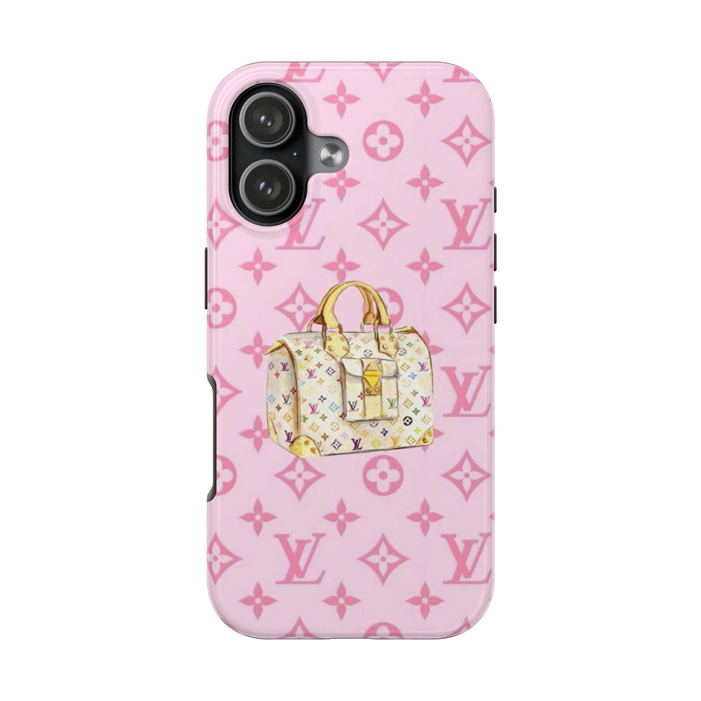 PINK LV MULTICOLOR PHONE CASE