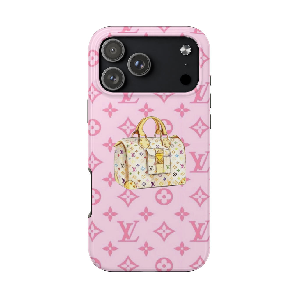 PINK LV MULTICOLOR PHONE CASE