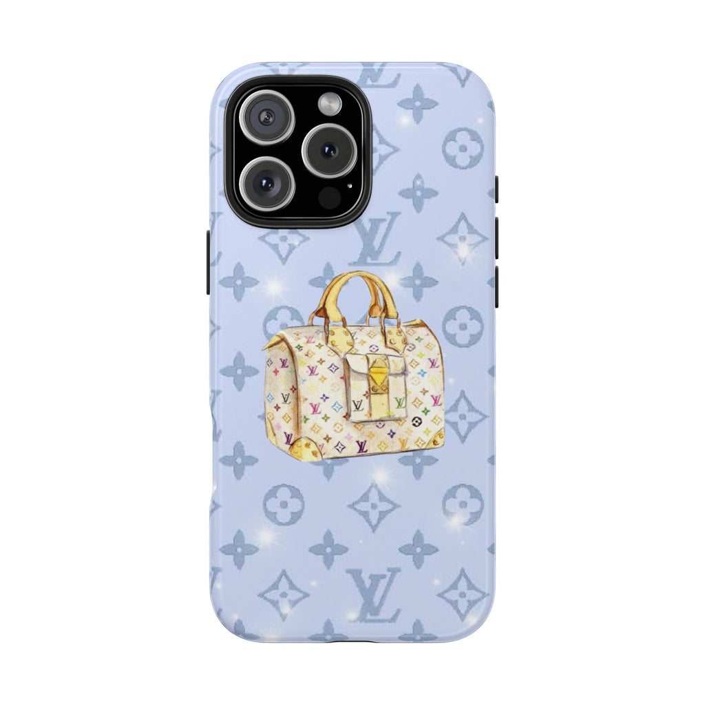 BABY BLUE LV MULTICOLOR PHONE CASE