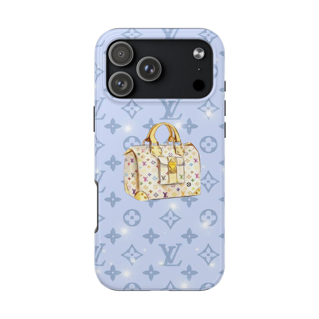 BABY BLUE LV MULTICOLOR PHONE CASE